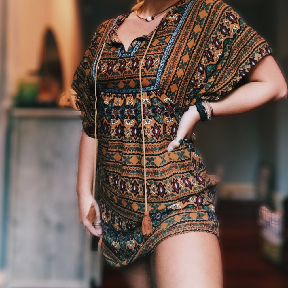 Loli and the bean tribal dress